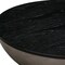 Armen Living Melody Round Coffee Table in Concrete and Black Brushed Oak LCMFCOCCBL - alternate 2